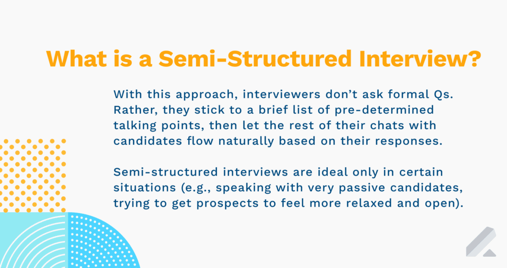 what is a semi-structured interview