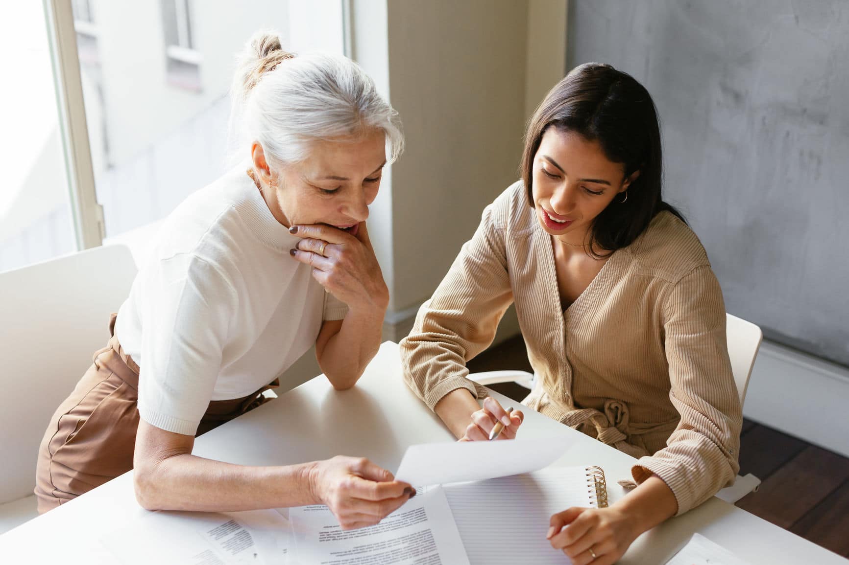 older and younger employee of aging and diverse workforce