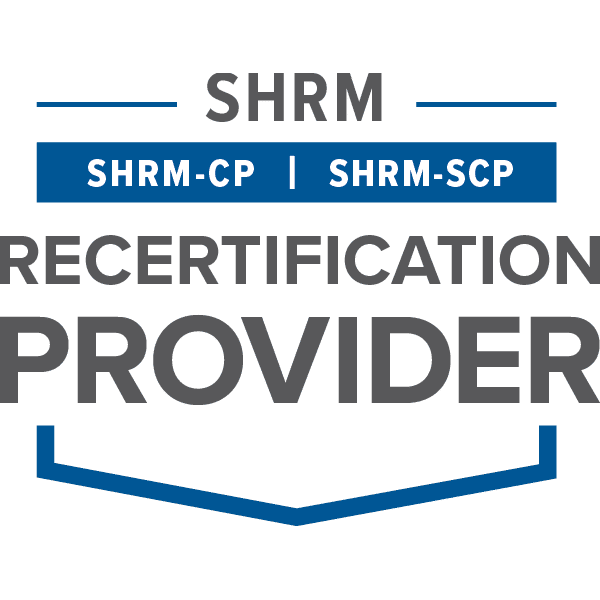 SHRM recertification provider badge 2021
