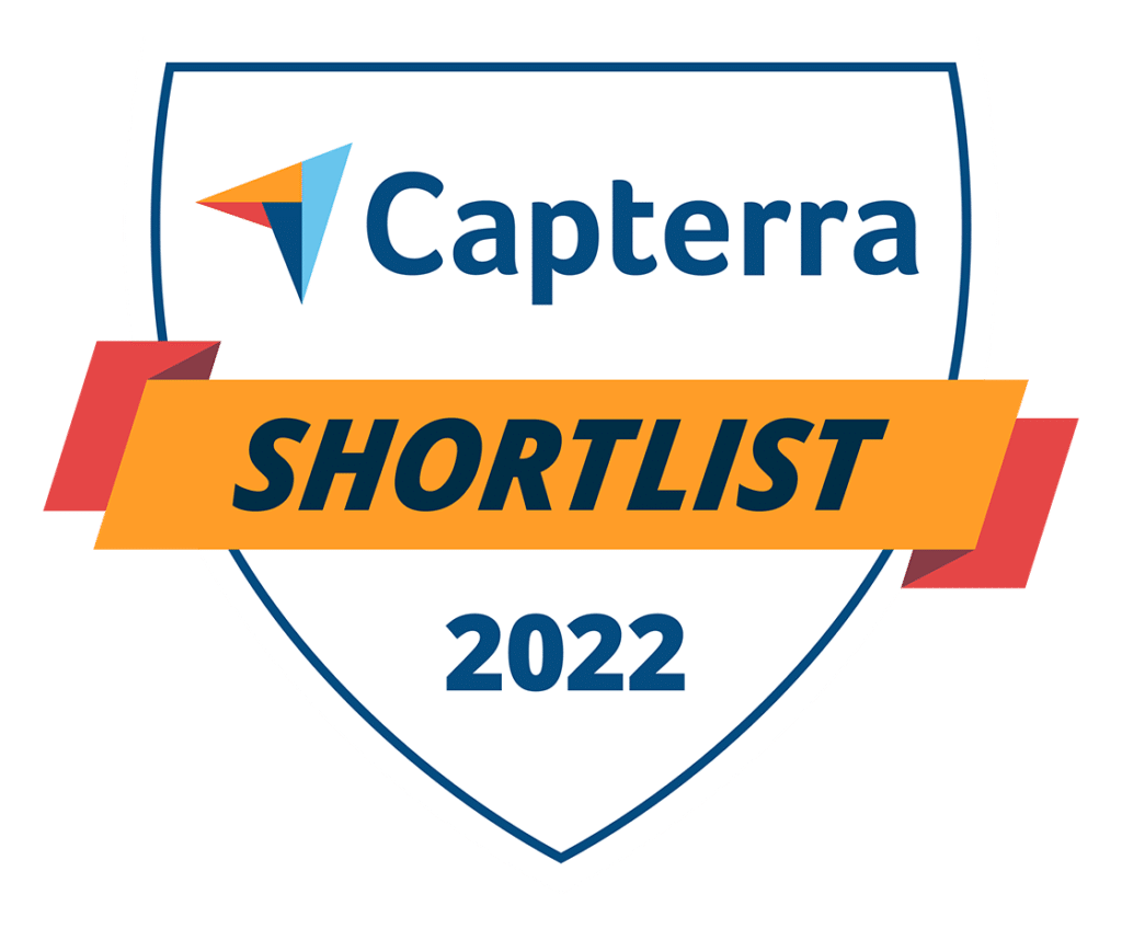 Capterra shortlist award badge