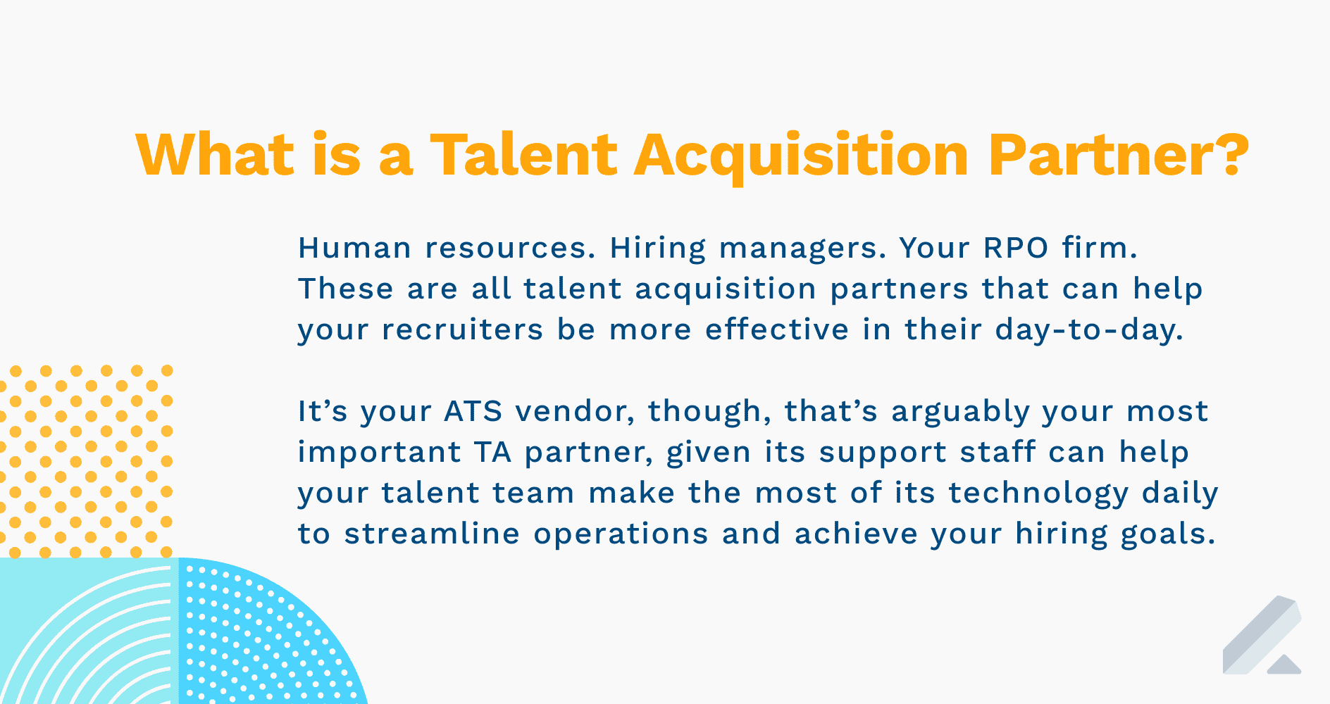 what is a talent acquisition partner