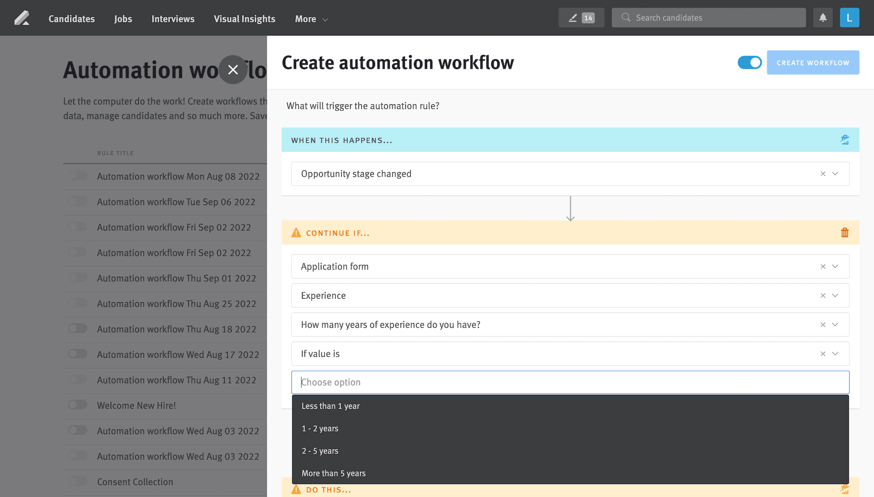 lever automation workflows