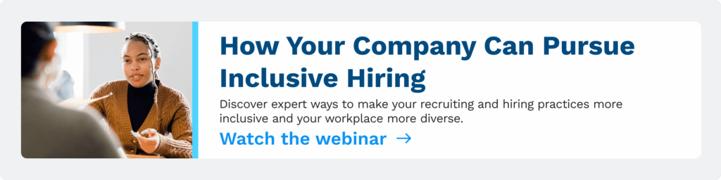 inclusive hiring diverse workforce