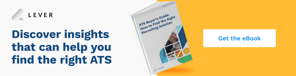 Lever applicant tracking system ats buyers guide