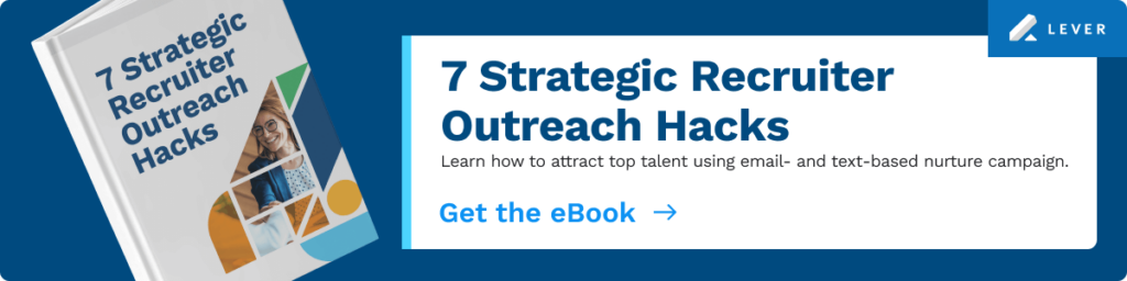 lever strategic recruiter outreach hacks ebook