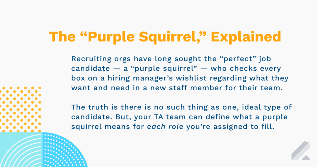 purple squirrel job candidate