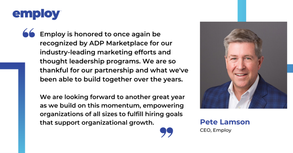 Pete Lamson ADP Marketplace Quote