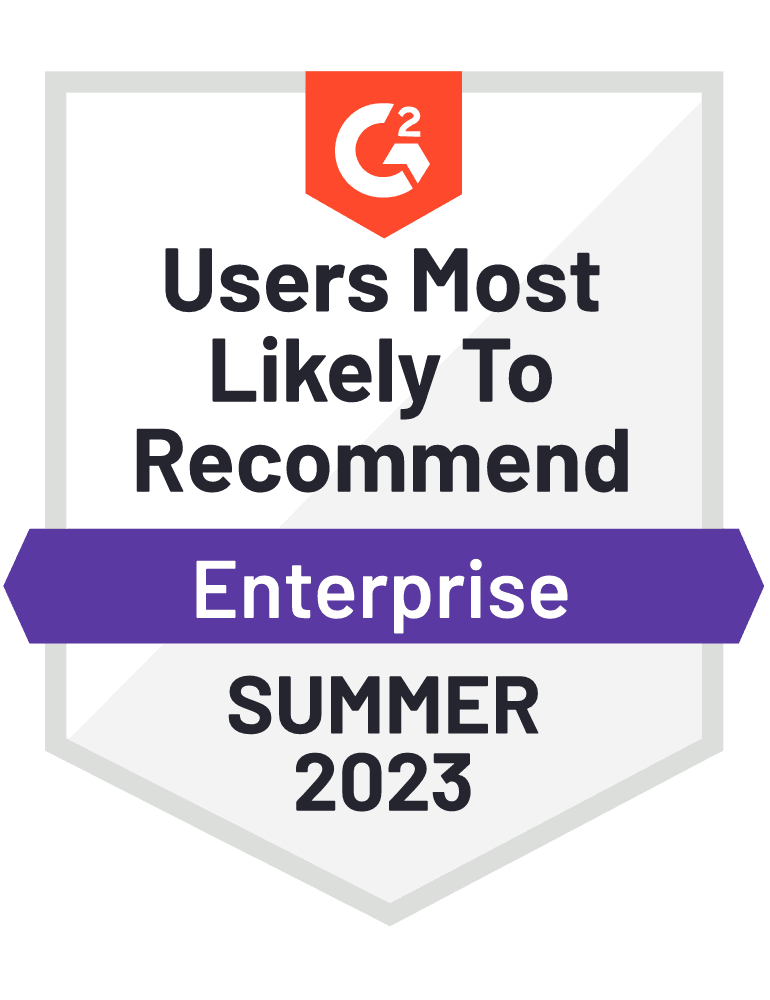 G2 Users Most Likely To Recommend Enterprise - ATS