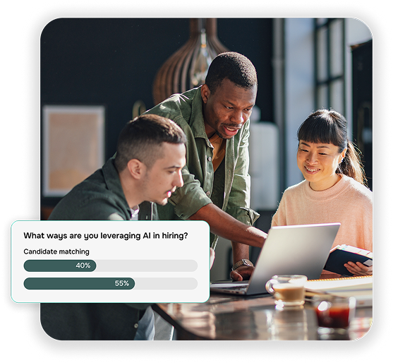 Team collaboration with hiring analytics